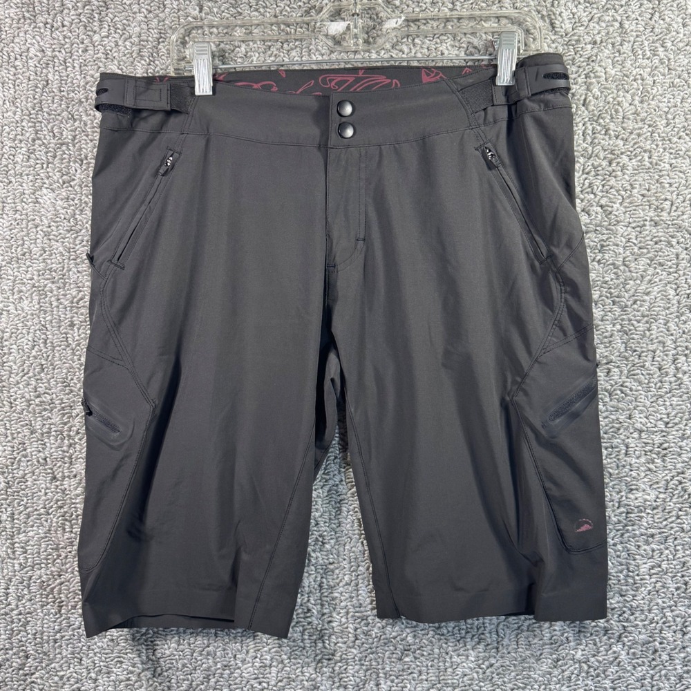 Zoic Mountain Bike Shorts Black Pink Floral‎ Graphic Mens Large